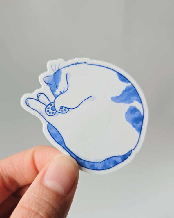 WS Sleeping Cat Sticker