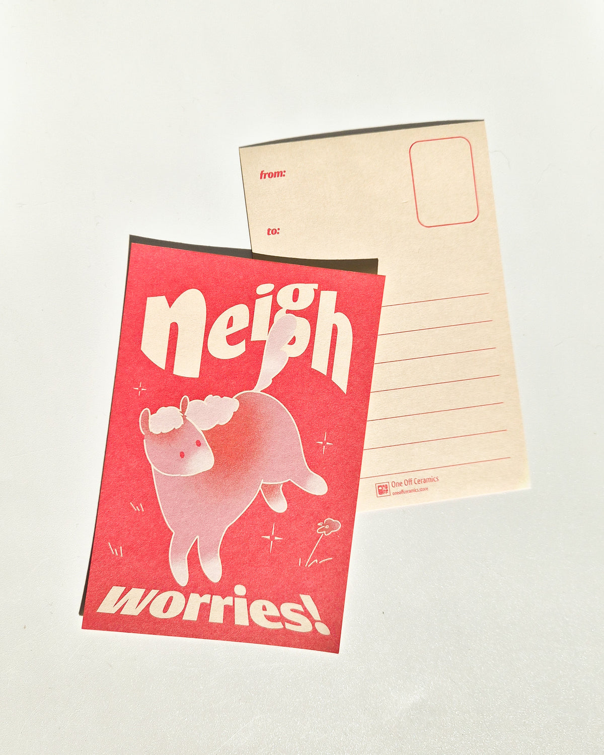 Neigh Worries! Postcard