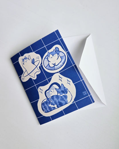 Kitten Summer Greeting Card