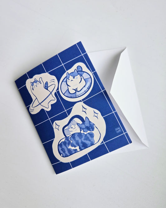 Kitten Summer Greeting Card